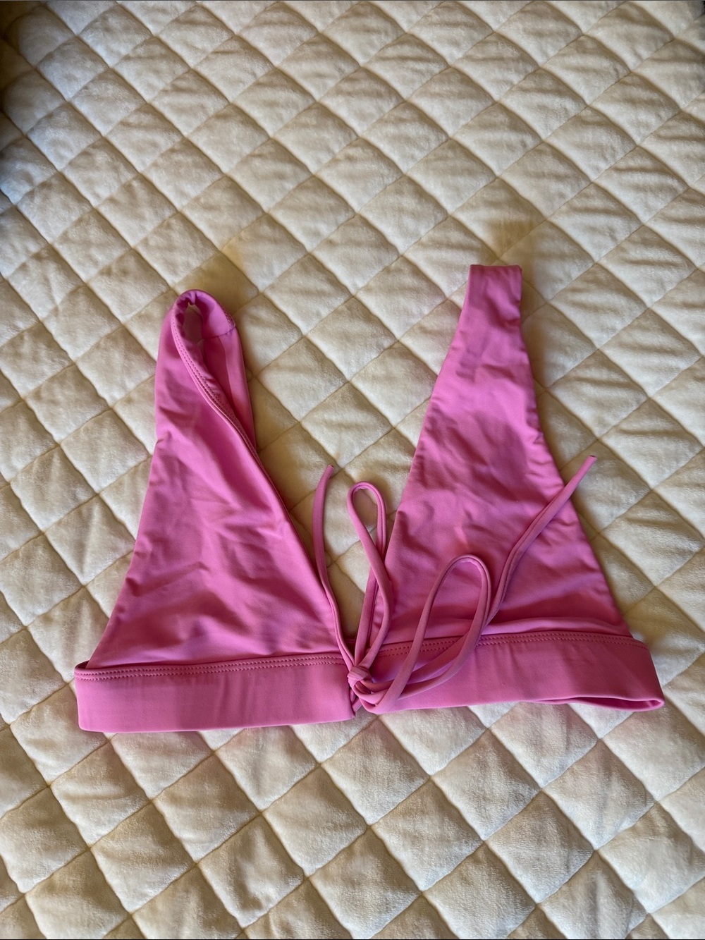 Lovers + friends Pink Women's Triangle Swim Top